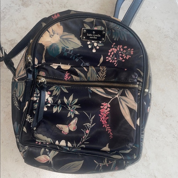 Kate Spade Floral Bradley Back Pack As Is